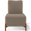 Ver imagem 6 de Kit 02 Poltronas Decorativas Sala de Estar Living Hungria L02 Couríssimo Camel Bouclê Bege - Lyam Ly