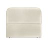 Cabeceira Estofada Casal Alana 140cm Courino Bege - 4