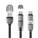 Ver imagem 1 de Cabo para Smartphone Usb Type-c 2 C/1,5m C/adaptador Micro Usb Wi350 Multilaser
