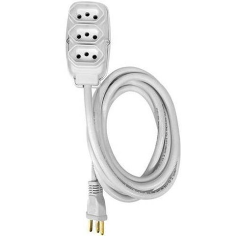 Extensão 3 Tomadas 10A 5m Reforçada 3 X 2,5 Ar-Condicionado