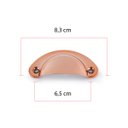 Ver imagem 2 de Kit com 5 Pç Puxador Concha Colonial Armario