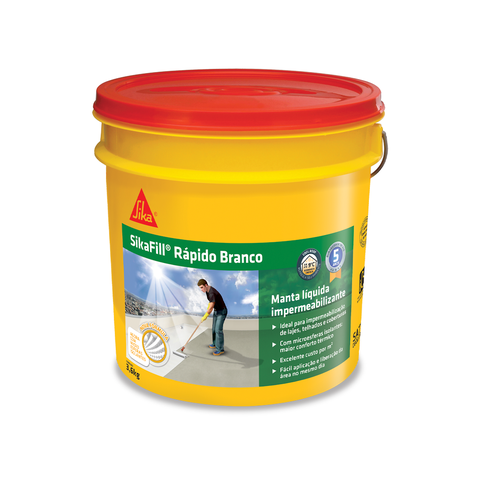 Manta Líquida Impermeabilizante Sikafill Rápido Branco