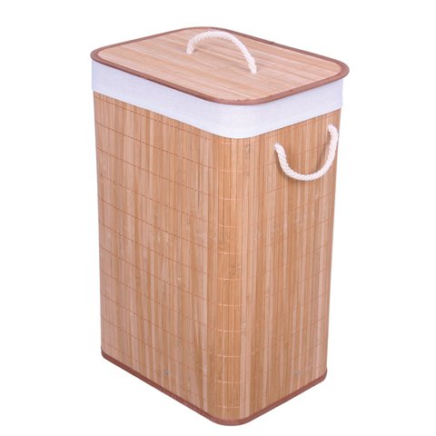 Cesto de Bambu Retangular Natural Casa Del Grande