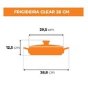 Ver imagem 2 de Frigideira Clear com Alça 28 Cm 2,5 L Preto Ceraflame