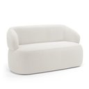 Ver imagem 7 de Sofá Orgânico 02 Lugares Living Glee 140cm Bouclê Off White - Desk Design