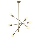 Ver imagem 1 de Pendente Ipanema Dourado 6E27 139cm RM004G Bella