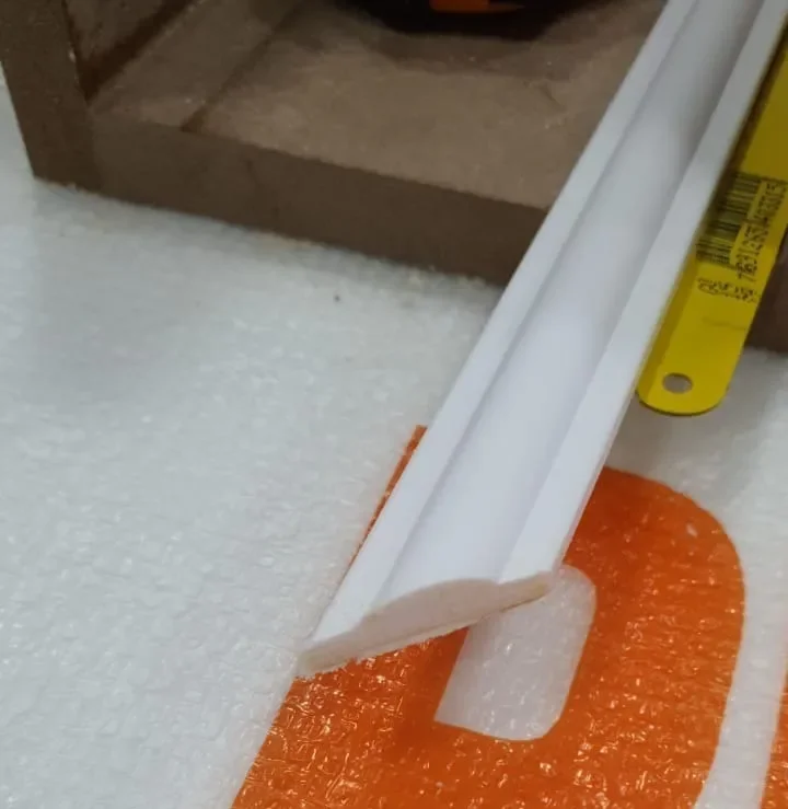 Boiserie Bs20 Friso Poliestireno Quarto Bebê Kit 12 Metros ( barras de um metro) - 5