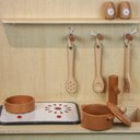 Ver imagem 4 de Cozinha Infantil de Madeira Terracota com Panelinhas Masterchef