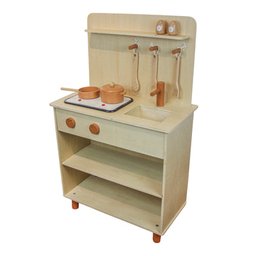 Cozinha Infantil de Madeira Terracota com Panelinhas Masterchef - 2