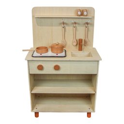 Cozinha Infantil de Madeira Terracota com Panelinhas Masterchef - 1