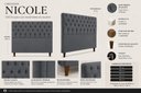 Ver imagem 2 de Cabeceira Estofada Recamier Baú para Cama Box 160cm Queen:Cinza