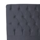 Ver imagem 4 de Cabeceira Estofada Recamier Baú para Cama Box 160cm Queen:Cinza