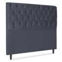 Ver imagem 6 de Cabeceira Estofada Recamier Baú para Cama Box 160cm Queen:Cinza