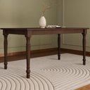 Ver imagem 1 de Mesa de Jantar Rubia 6 Lugares Retangular MDF 160cm Café F07 Mpozenato