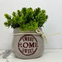 Ver imagem 4 de Vaso cinza de cerâmica Sweet Home com detalhe corda