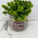 Ver imagem 3 de Vaso cinza de cerâmica Sweet Home com detalhe corda