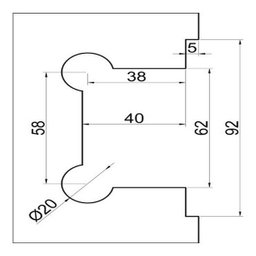 Dobradiça Inox Gv48 90º 1011 para Porta de Vidro e Box - Alvenaria/vidro - 3