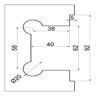 Dobradiça Inox Gv48 90º 1011 para Porta de Vidro e Box - Alvenaria/vidro - 3