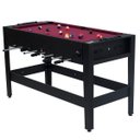 Ver imagem 1 de Mesa 2 em 1 Pebolim e Sinuca Winmax Wmg53375