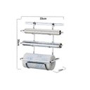 Ver imagem 4 de Suporte Para Papel Toalha, Rolo de Alumínio E Filme de PVC Para Barra De Cozinha - Aço Cromado