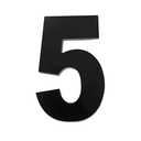 Ver imagem 1 de Algarismo Grande 5 Numeral 185mm Preto em Aluminio