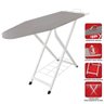 Tábua/Mesa de Passar Roupas Hard em Aço 40cm Largura Suporta até 15Kg Suporte para Ferro Regulagem - 2