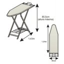 Ver imagem 3 de Tábua/Mesa de Passar Roupas Hard em Aço 40cm Largura Suporta até 15Kg Suporte para Ferro Regulagem