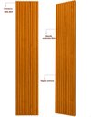 Ver imagem 3 de Placa Individual Painel Ripado Modulo Parede Nanda 460 mm Cor:Madeira