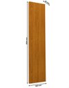 Ver imagem 5 de Placa Individual Painel Ripado Modulo Parede Nanda 460 mm Cor:Madeira