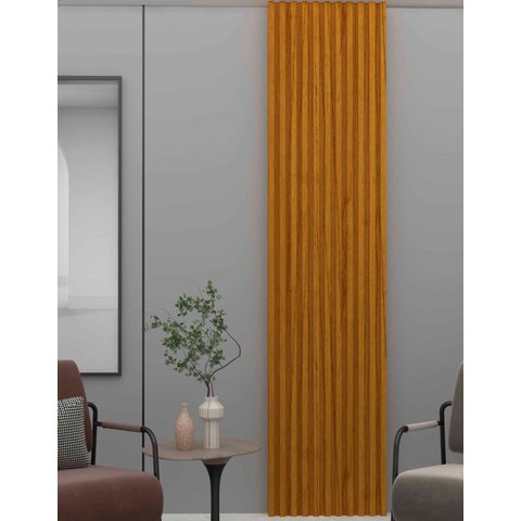 Placa Individual Painel Ripado Modulo Parede Nanda 460 mm Cor:Madeira