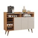 Ver imagem 2 de Conjunto de Sala com Buffet Aparador Celta e Rack para TV 70" Vivare Wood 1.8 Giga Móveis:Off White/