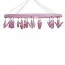 Ver imagem 3 de Varal Mini Dobravel Oval 24 Prendedores Rosa Mor