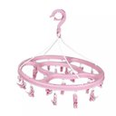 Ver imagem 1 de Varal Mini Dobravel Oval 24 Prendedores Rosa Mor
