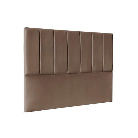 Cabeceira Cama Box Casal 160 cm Isis - Marrom Suede