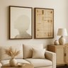 Quadro Abstrato Contemplação & Harmonia Duo Decorativo em Canvas - 1