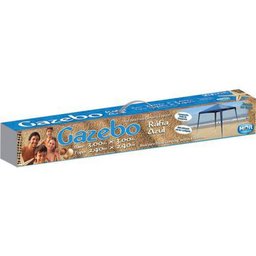 Tenda Gazebo Ráfia Topo 2,4Mx2,4M - Azul - Mor - 3
