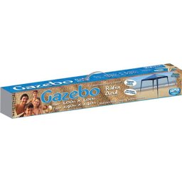 Tenda Gazebo Ráfia Topo 2,4Mx2,4M - Azul - Mor - 7