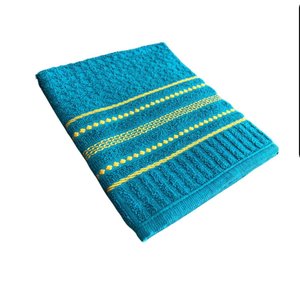 Kit 3 Toalhas de Rosto Modelo Suprema Grande Macia 100% Algodão Perfeito Estilo Azul Marinho