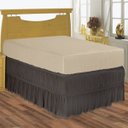 Ver imagem 1 de Saia para cama box Solteiro serve para cama baú em Malha Special | BelCapas - Chumbo