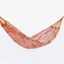 Ver imagem 1 de Rede de Dormir Casal Indiana Laranja com Branco