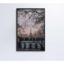 Ver imagem 3 de Quadro Torre Eiffel Neblina 60x90 Cm Vidro Impresso
