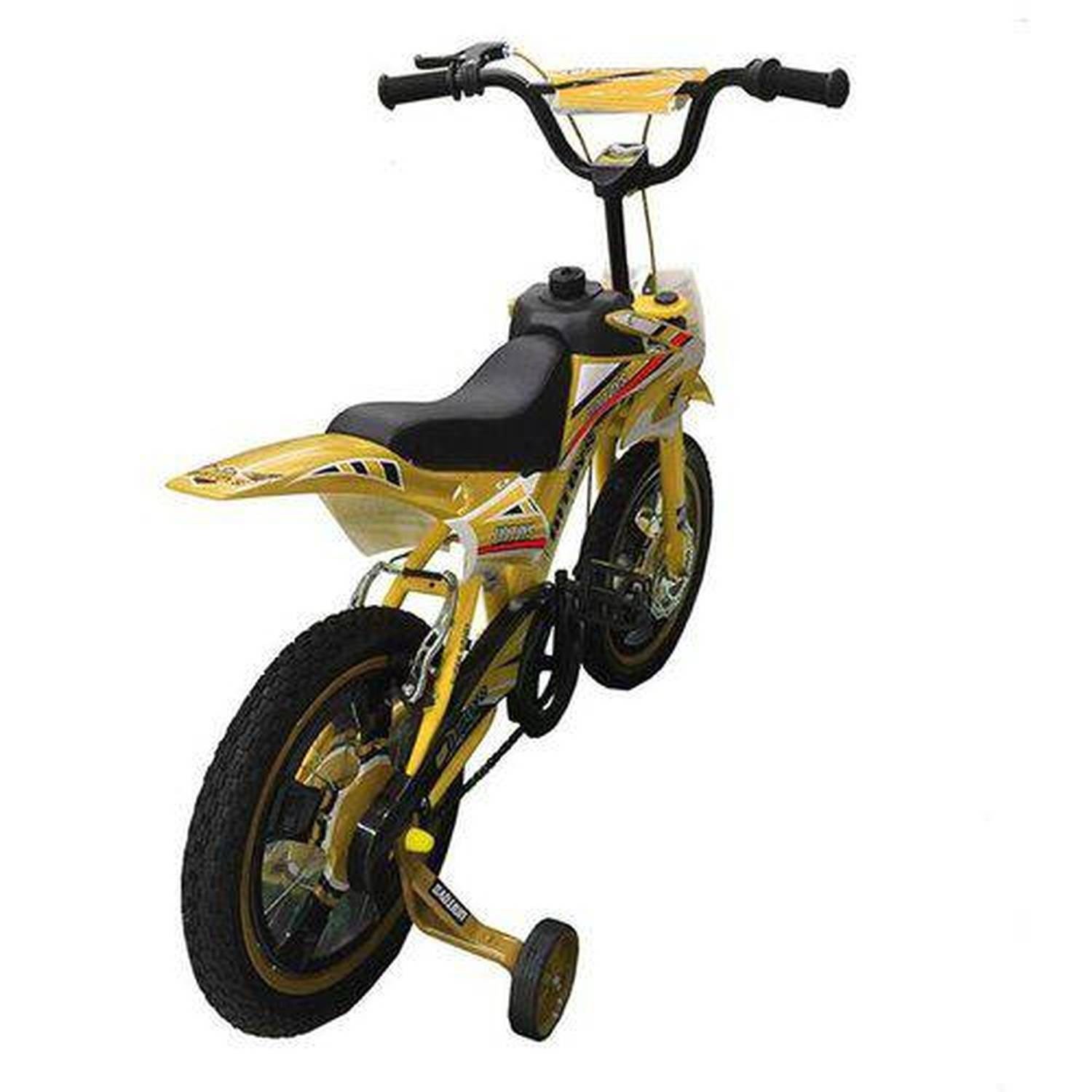 Bike Moto Cross Amarela Aro 16, Uni Toys, 1173 