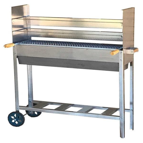 Churrasqueira Espetinho Grande Inox Três Alturas 95 Cm 180 Espetinhos com 2 Grelhas - 3