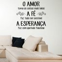 Ver imagem 1 de Adesivo de Parede Amor Fé Esperança