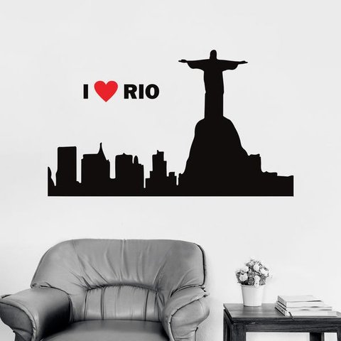 Adesivo de Parede I Love Rio