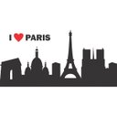 Ver imagem 2 de Adesivo de Parede I Love Paris