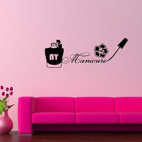 Adesivo de Parede Profissões Manicure Esmalte