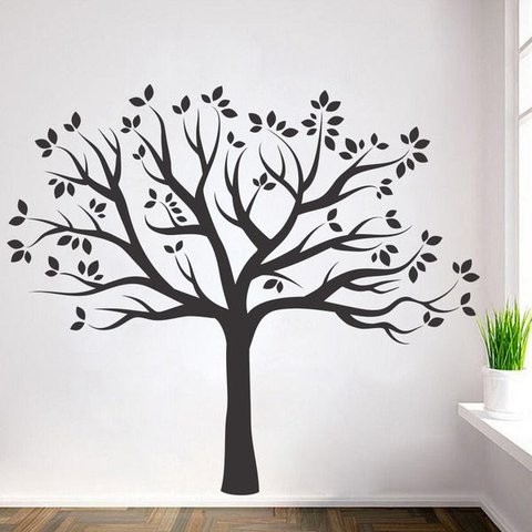 Adesivo de Parede Árvore Folhas Secas