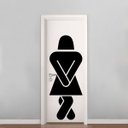 Ver imagem 1 de Adesivo de Parede Banheiro WC Feminino