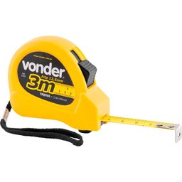 Trena aço 3mx12,5mm curta - Vonder - 1